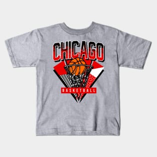 Chicago Basketball 90s Throwback Kids T-Shirt